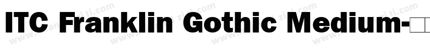 ITC Franklin Gothic Medium字体转换